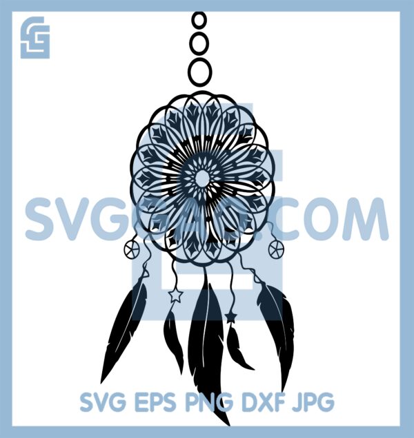 Catcher Feathers Wall SVG