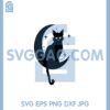 Celestial Lunar Cat Svg, Moon Phase Mystical Celestial Gothic Svg