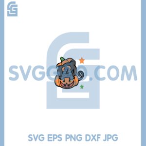 Chibi Cat In Pumpkin Halloween Svg, Chibi Cat Halloween Svg, Cute Pumpkin Cat Cut Svg