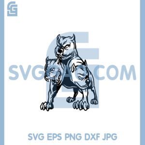 Dog Cerberus Mythical Svg, Creature Svg, Three Headed Dog Svg