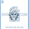Floral Sphynx Cat SVG, Crystals Celestial Moon Boho Magic SVG