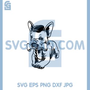French Bulldog Puppy Svg, Frenchie Puppy Svg, Funny Dog Svg