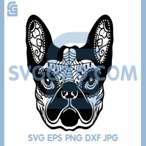 French Bulldog Svg File, Design Mandala Dog Svg, Dog Svg
