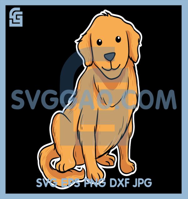 Golden Retriever SVG, Dog Svg
