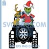Grinch And Dog Reindeer On Jeep Svg, Grinch Jeep Svg, Dog Reindeer Svg