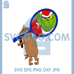 Grinch Mirror Svg, Grinch Christmas Dr Seuss Svg, Grinch And Dog Svg
