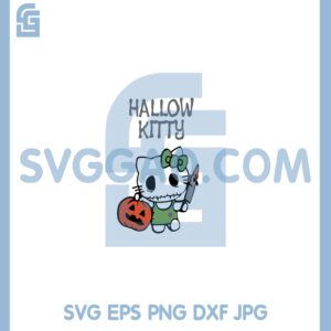 Helo Kity Michael Myers Svg, Cat Michael Myers Svg, Halloween Kawaii Cat Svg