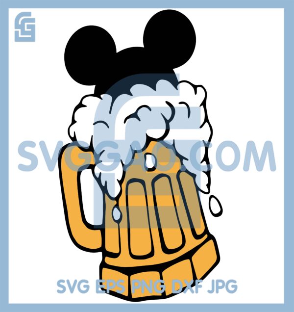 Beer Day Hat Mouse Svg, Cheers Beers Svg, Festival Svg