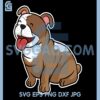 Bulldog Dog Cartoon SVG