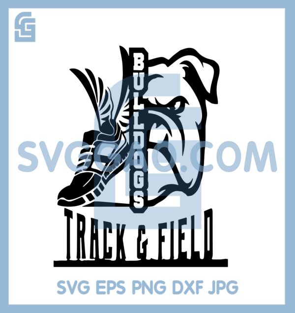 Bulldogs Track Field SVG, Bulldogs Snaker Svg, Dog Field Svg