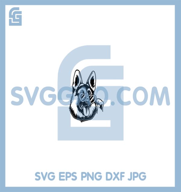 Cute Funny German Shepherd Dog Svg, Dog on Shades Svg, Dog Rich Svg