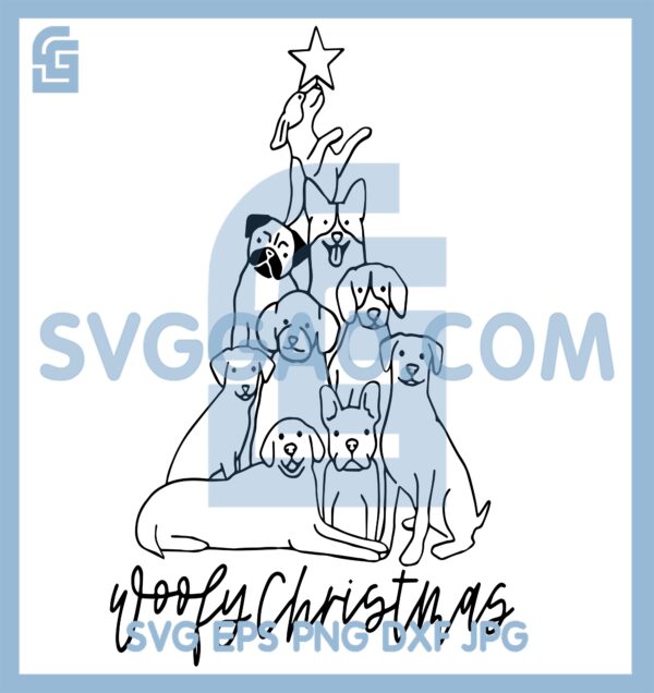 Christmas Dog Svg, Pet Dog Reindeer Christmas Svg, Dog Santa Svg