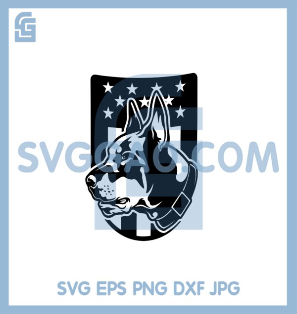 Dobermann K9 Dog Svg, Attack Dog Svg, Dog Breed Svg