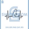 Dog Heart Beat Svg, Dog Heartbeat New Svg, Heartbeat SVG