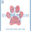 Dog Paw Svg, Dog Paw Heart Svg