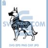 Dog Police Svg, German Shepherd K-9 Police Dog Svg