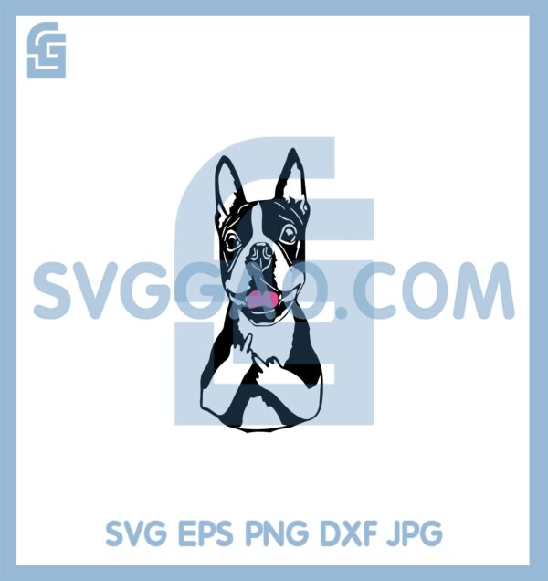 French Bulldog Dog SVG, Dog Middle Finger svg