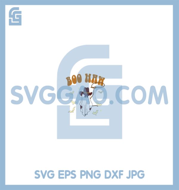 Boo Haw Cowboy File Svg, Boo Cowboy Svg, Hippie Halloween Svg