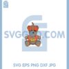Cute Teddy Bears Pumpkin Svg, Cute Teddy Bears Halloween Svg