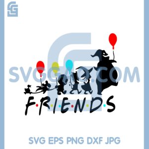 Friends Halloween Ballloon Svg, It Movies Halloween Svg, Funny Halloween Svg