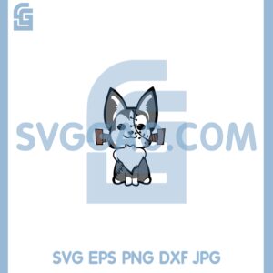 Halloween Frankenstein Husky Svg, Frankenstein Husky Svg, Husky Halloween Svg