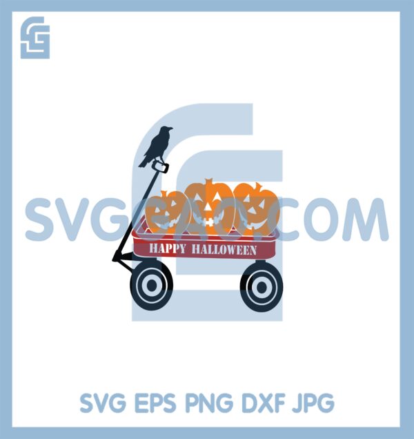 Halloween Pumpkin Wagon Svg, Pumpkin Patch Svg
