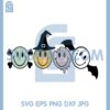 Halloween Smileys Hat Witch Svg, Smiley Face Svg, Spooky Vibes Retro Halloween Svg