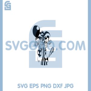Gothic Creepy Joker Halloween Svg, Creepy Girl Joker Svg, Spooky Joker Svg
