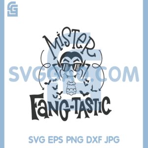 Halloween Hand Drawn Svg, Mister Fang Tastic Svg