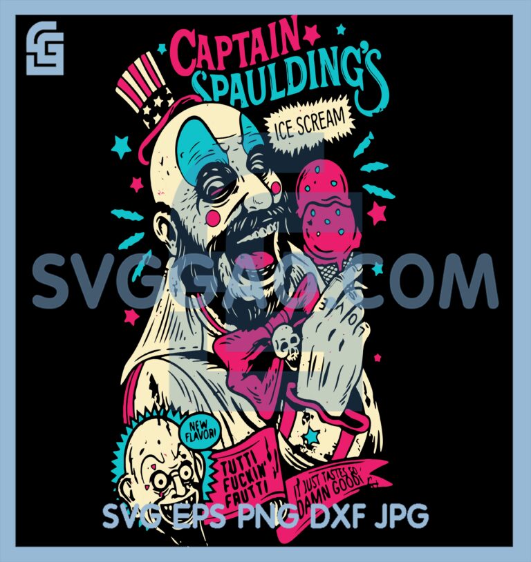 Captain Spaulding Svg, Captain Spaulding Horror Film Halloween Svg ...