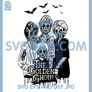 Golden Ghouls Svg, Golden Ghouls Halloween Neww Svg
