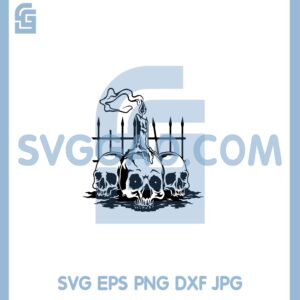 Halloween Skull Cemetery Clipart Svg, Day of the Dead Svg