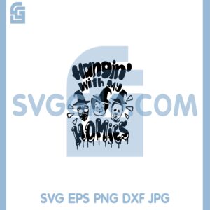Hangin With My Homies Svg, Halloween Villains Crew Svg