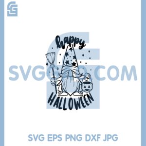 Happy Halloween GNOME Svg, Wizard Magic Gnome Svg, Trick Or Treat Cute Kids Svg
