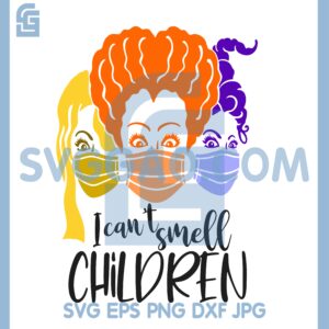 Hocus Pocus Mask Svg, I Cant Smell Children Svg, Halloween Mask SVG