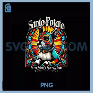 Dog Bulldog Meme Santo Potato PNG, Patron Saint Of Snores & Toots PNG