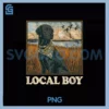 Local Boy PNG, Black Lab Hunting Dog Marsh Scene Sunset Vintage PNG