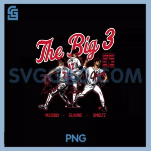 Maddux, Glavine  & Smoltz  The Big 3 PNG, Atlanta Baseball PNG