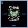 Scoliosis Warrior Butterfly PNG, Awareness Ribbon PNG