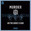 70s 80s Disco Murder on The Dance PNG, Floor Crow Halloween PNG