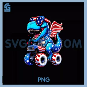 Dinosaur 4th Of July PNG, Amerisaurus T Rex PNG