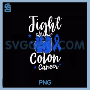 Fight Colon Cancer Blue PNG, Ribbon Colon Cancer Awareness Month PNG