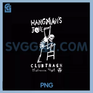 Hangmans Joke Retro PNG, Halloween 1994 Club Trash Crow PNG