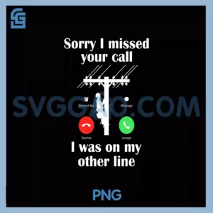 Lineman PNG, Missed Call Joke PNG