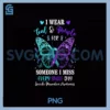 I Wear Teal & Purple Suicide Prevention PNG, Awareness Butterfly PNG