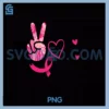 Peace Love Cure Pink Ribbon PNG, Breast Cancer Awareness PNG