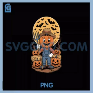Pumpkin Farmer PNG, Halloween PNG