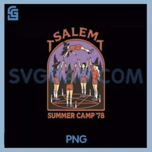 Retro Salem Witch Summer Camp PNG, Witchy Spooky Halloween PNG