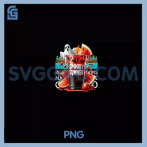 SPOOKY SUMMER PNG, Drinks Summerween Vibes PNG