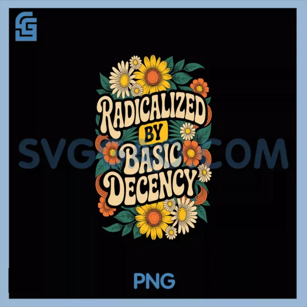 Activism Radicalized by Basic PNG, Decency Cool Floral PNG